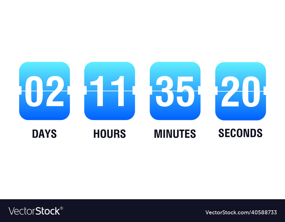 Countdown Zeitzähler vector image Countdown Zeitzähler