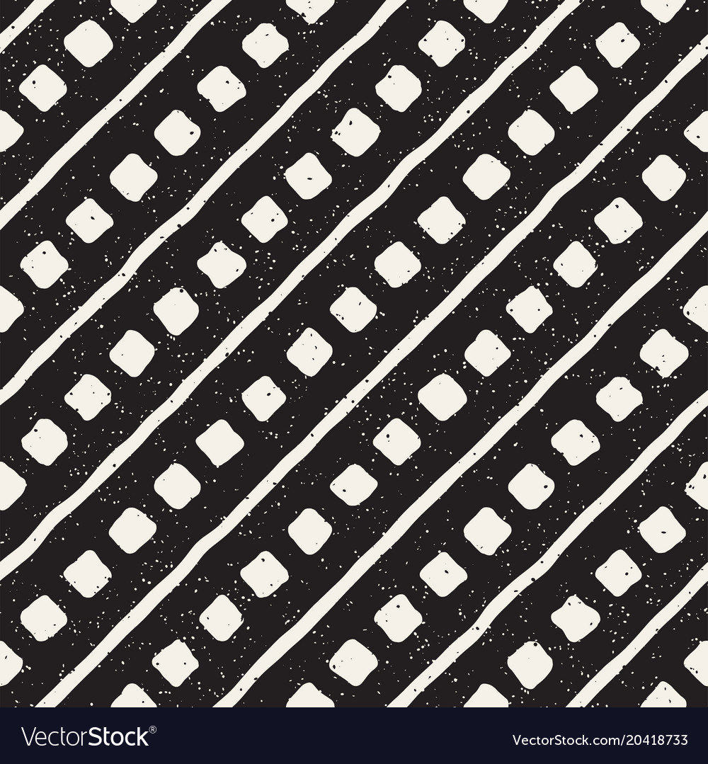 Hand drawn lines seamless grungy pattern abstract