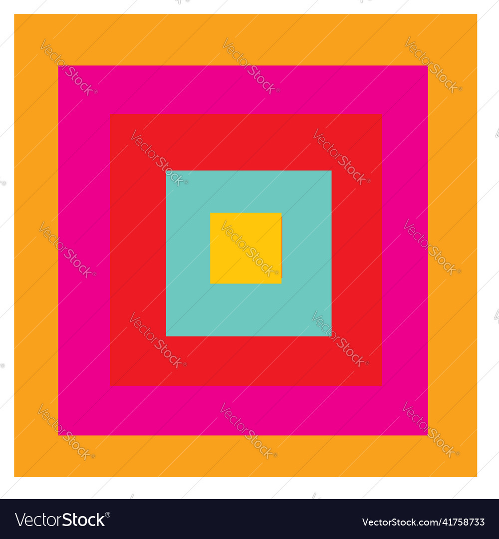 Overlapping random squares abstract colorful