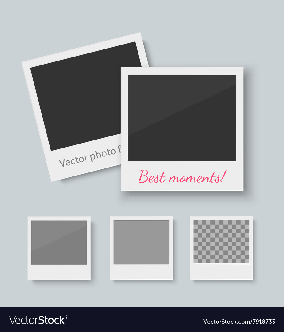 Set Of Old Style Photo Frames Royalty Free Vector Image Set Of Old Style Photo Frames Vector Image