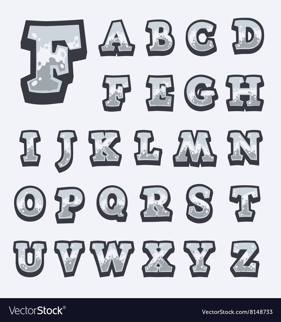 Stone game alphabet for user interfaces