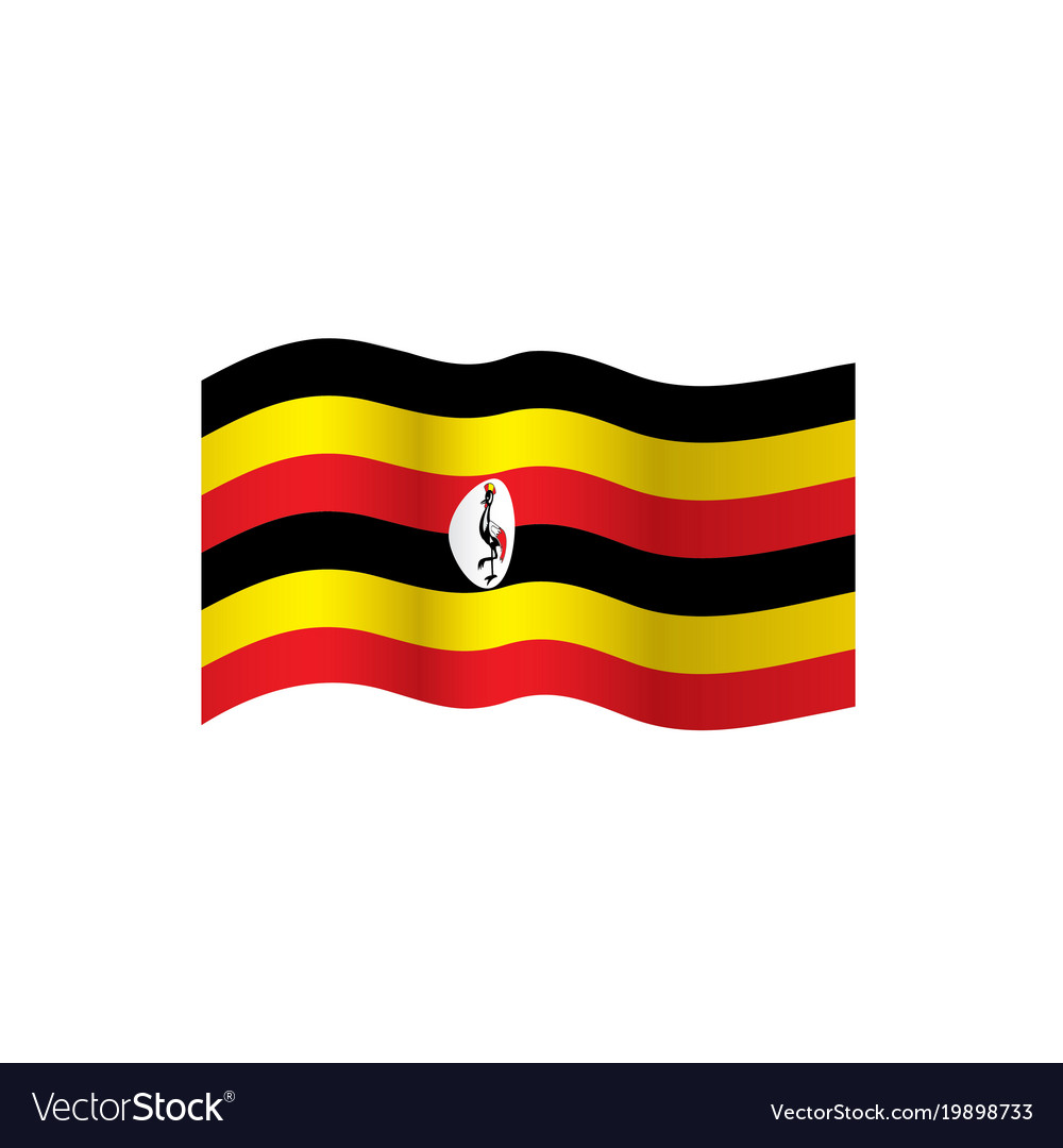 Uganda flag Royalty Free Vector Image - VectorStock