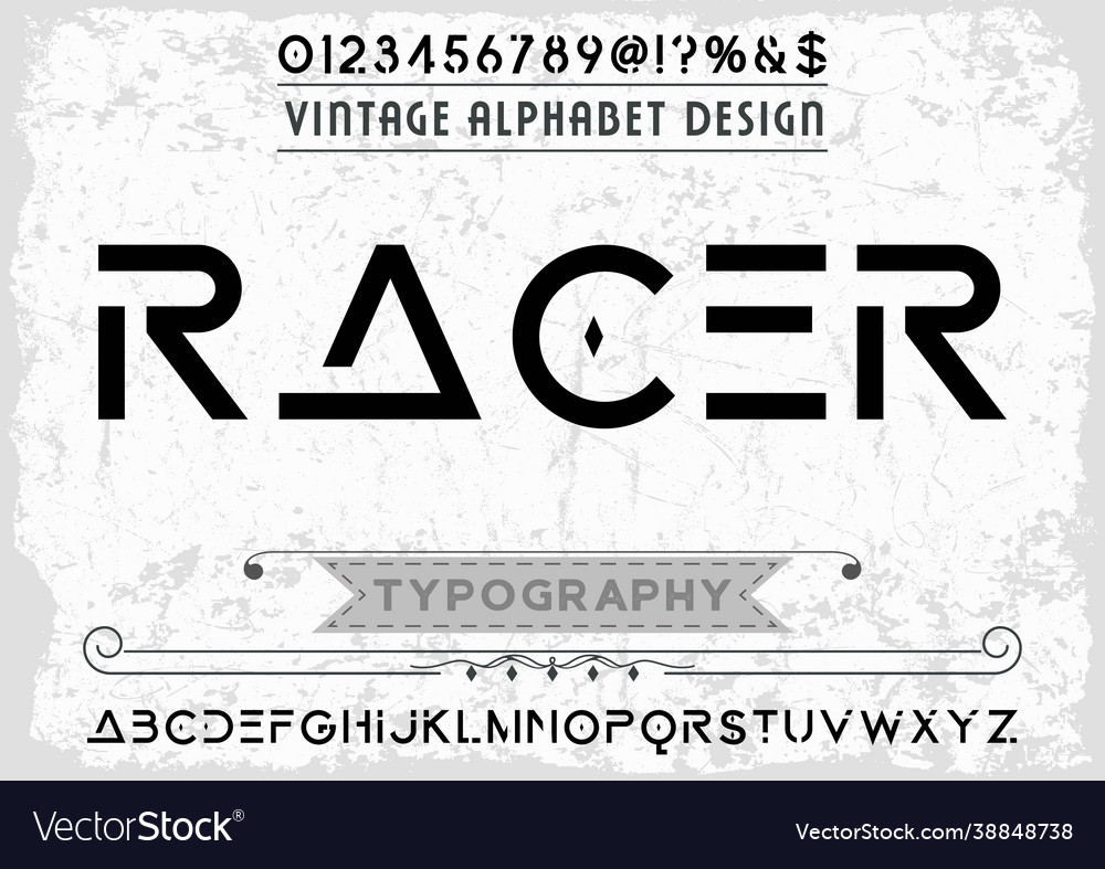 Abc abstract fonttypography typeface digital