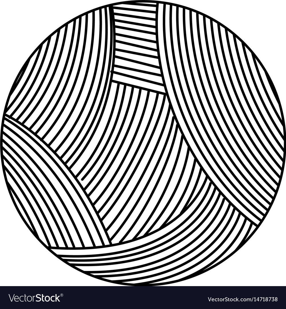 Ball of wool icon Royalty Free Vector Image VectorStock