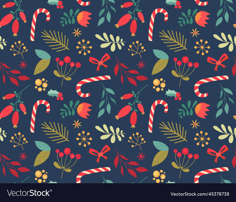 Christmas Holiday Seamless Pattern