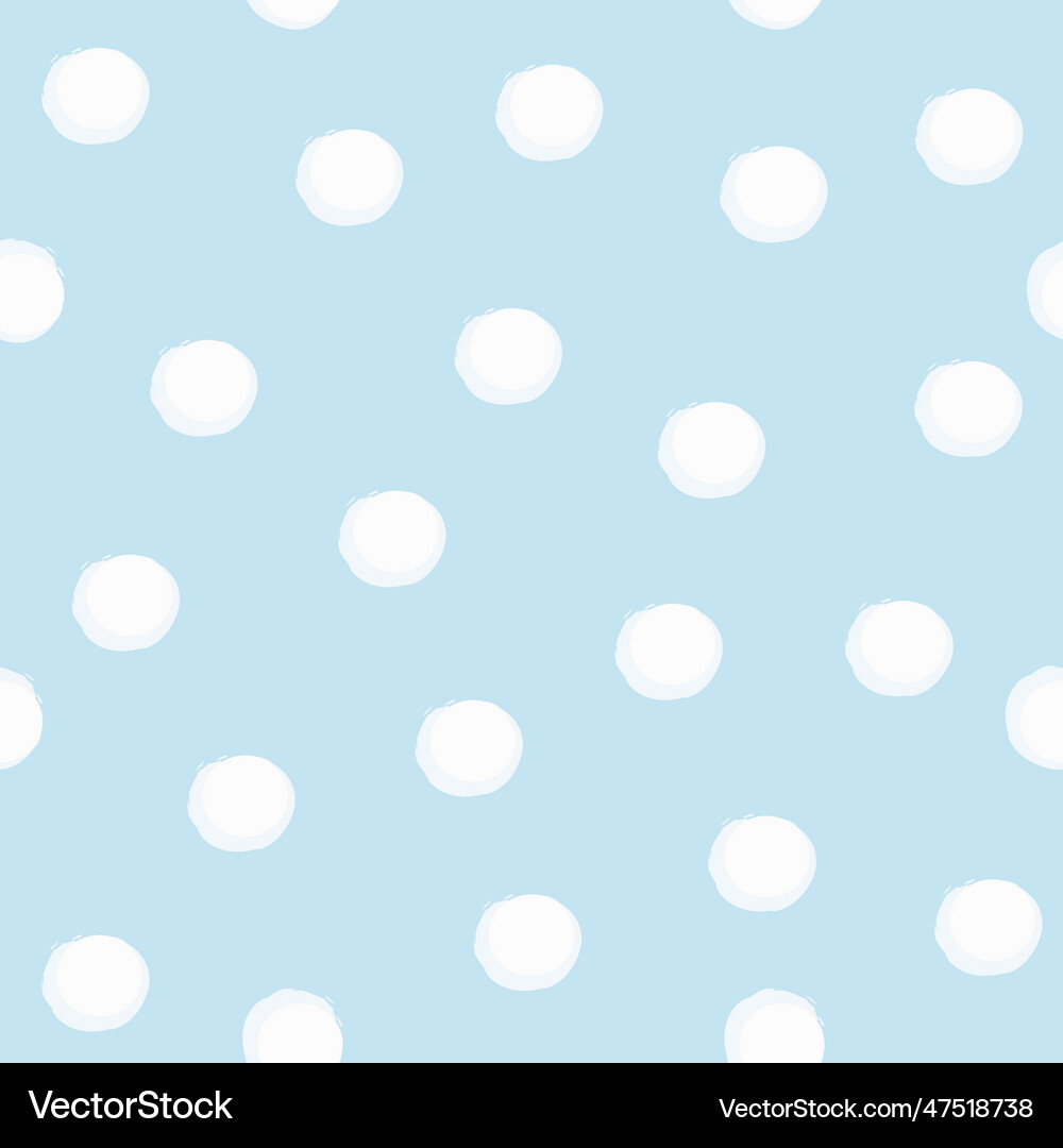 Circle seamless pattern with blue background Vector Image