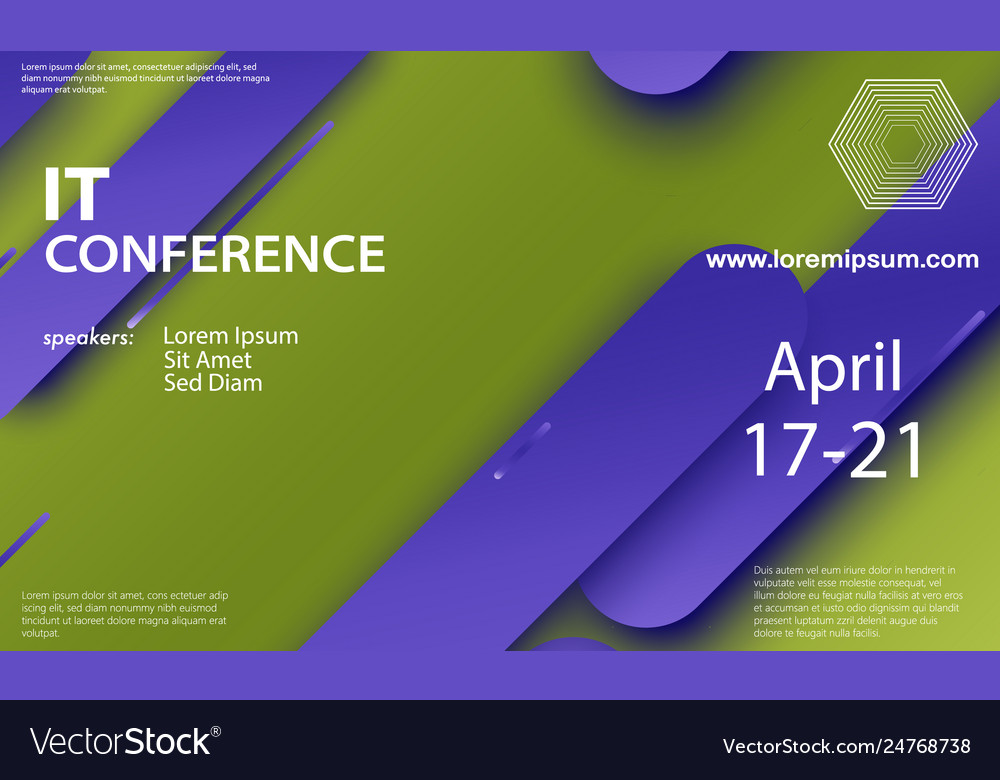 Conference announcement design template