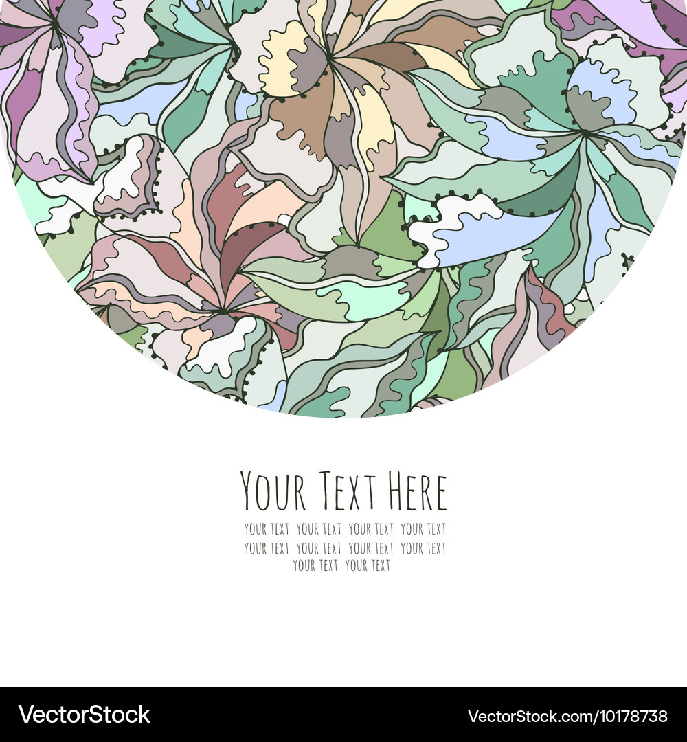 Flower card Royalty Free Vector Image - VectorStock