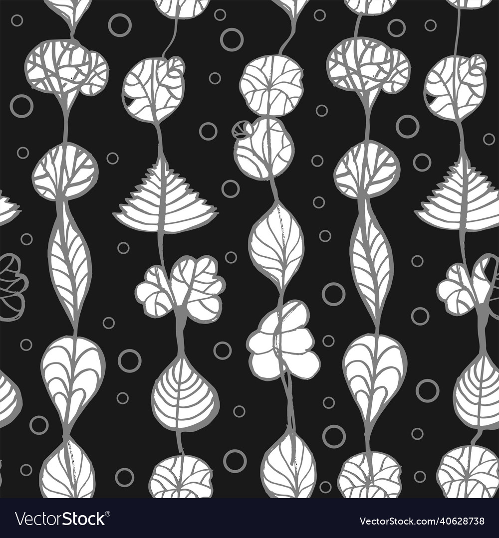 Leaves on a string vector image Leaves on a string