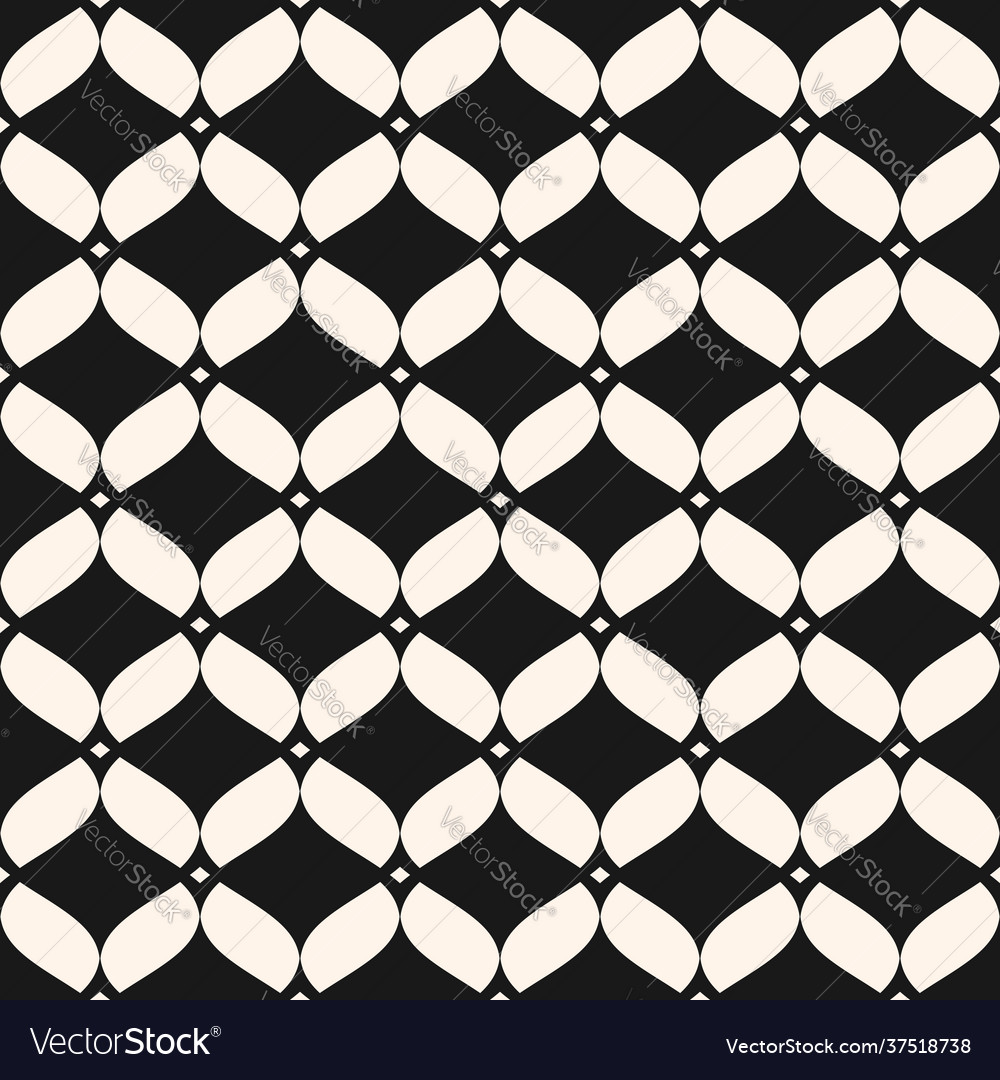 Ornamental mesh seamless pattern with wavy shapes vector image Ornamental mesh seamless pattern with wavy shapes
