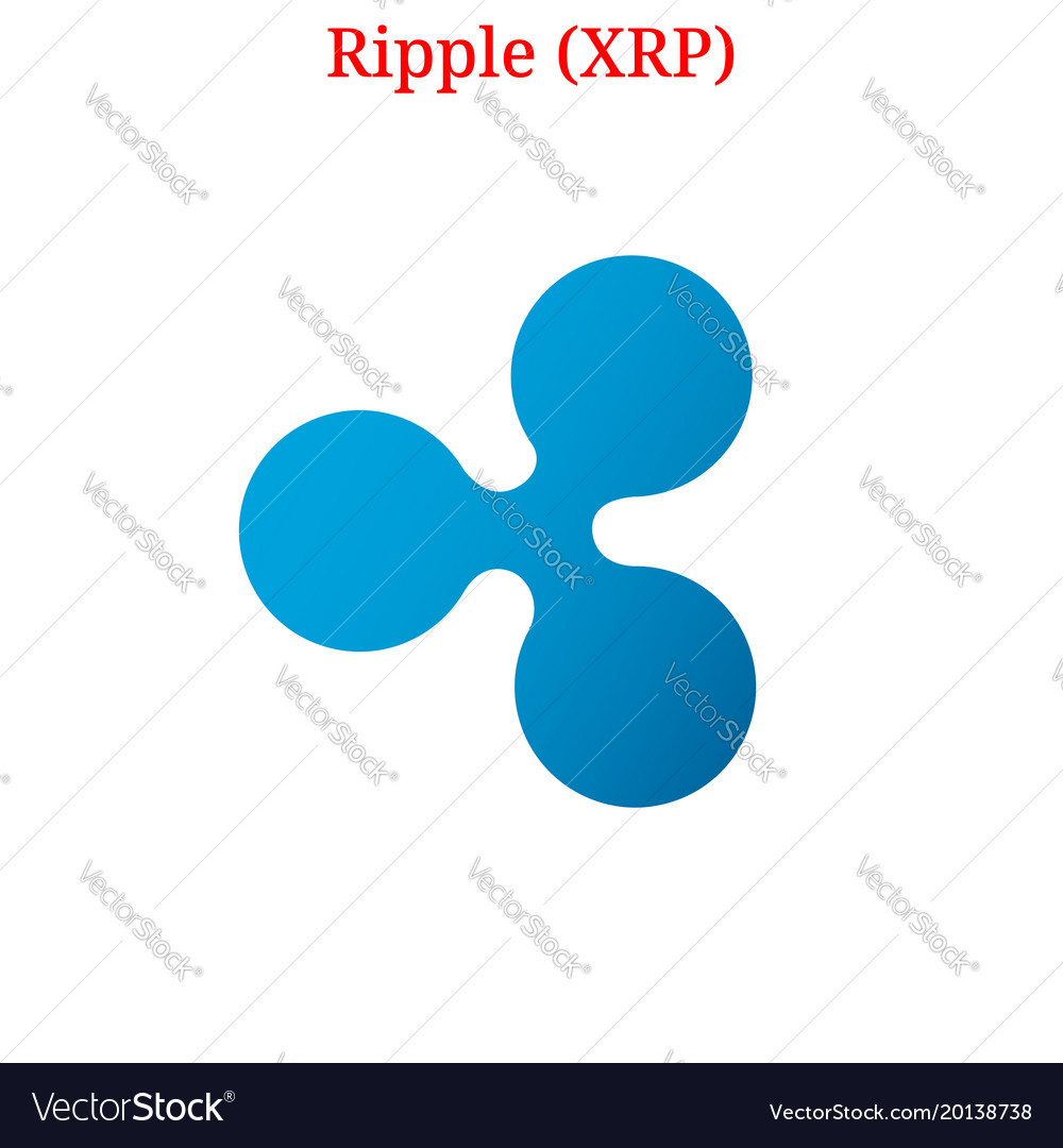 Ripple Xrp Logo Royalty Free Vector Image Vectorstock