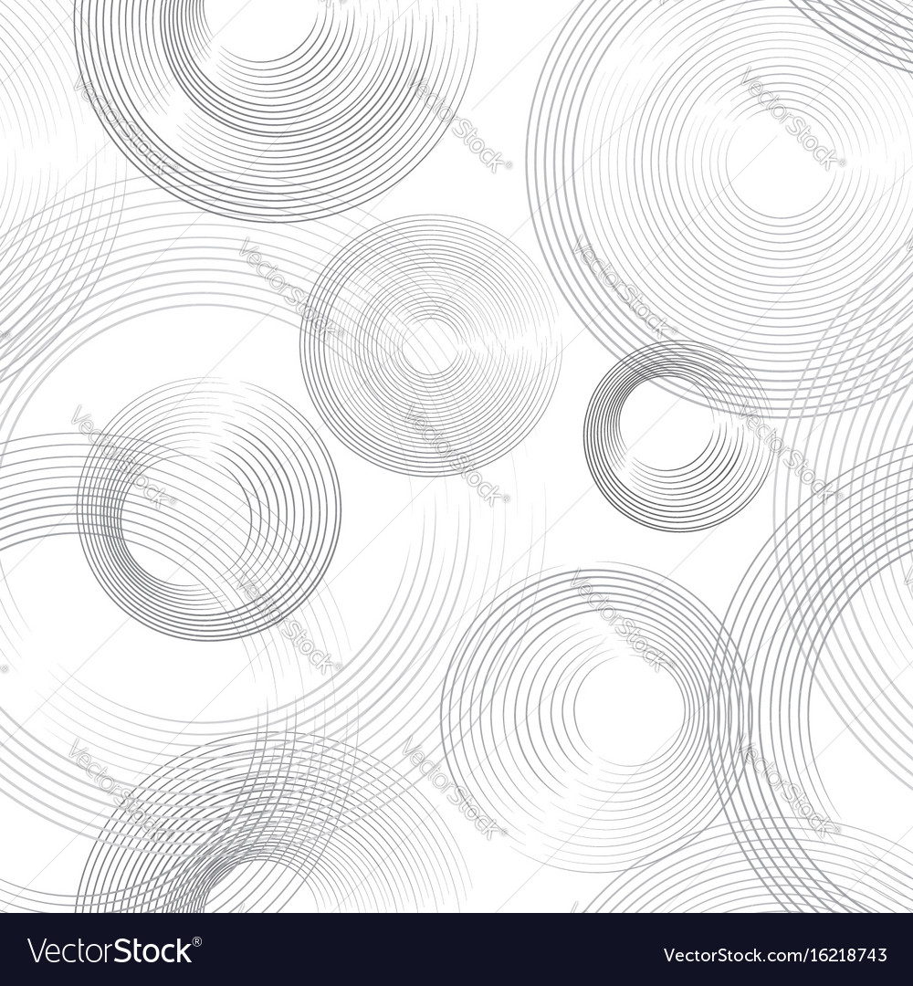 Abstract geometric circle seamless pattern line