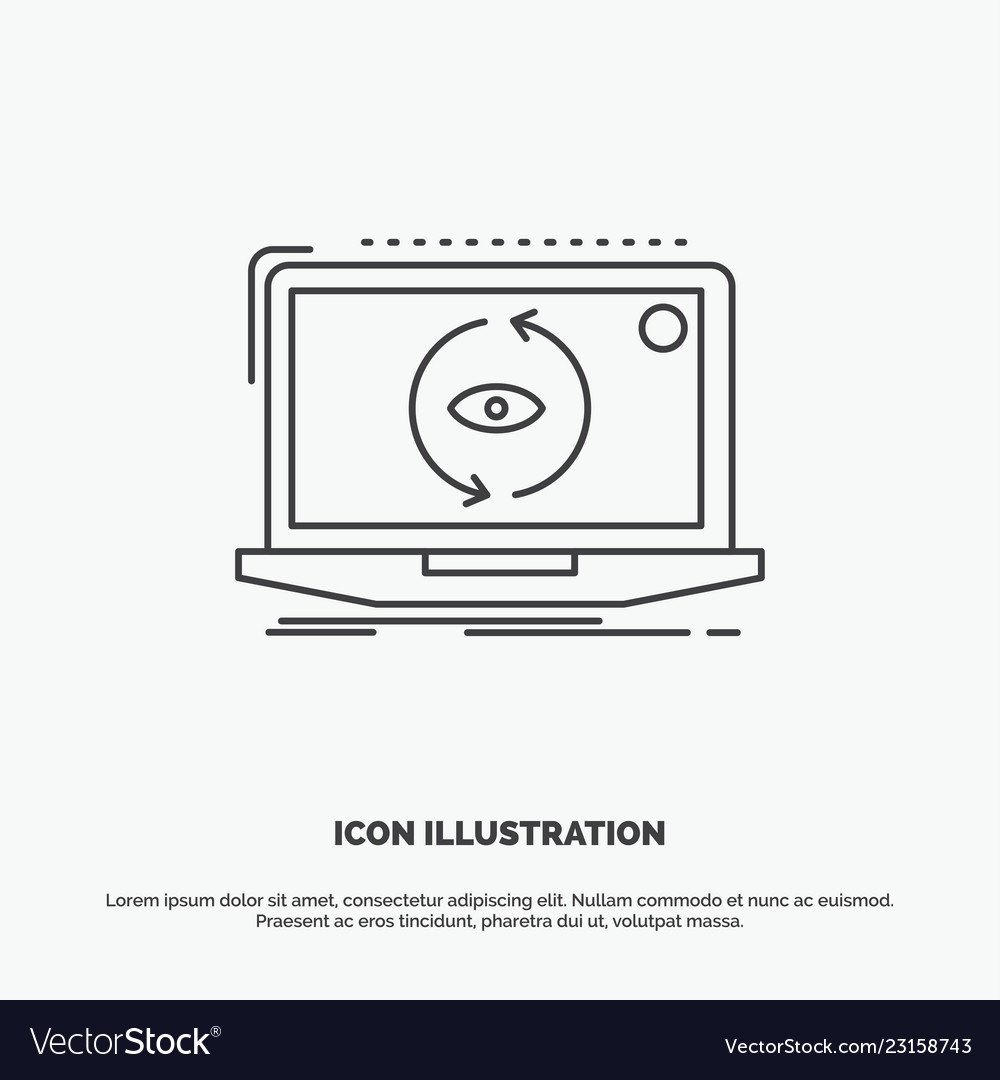 App application new software update icon line Vector Image App application new software update icon line