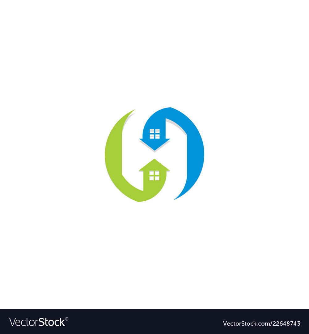 House realty round company logo