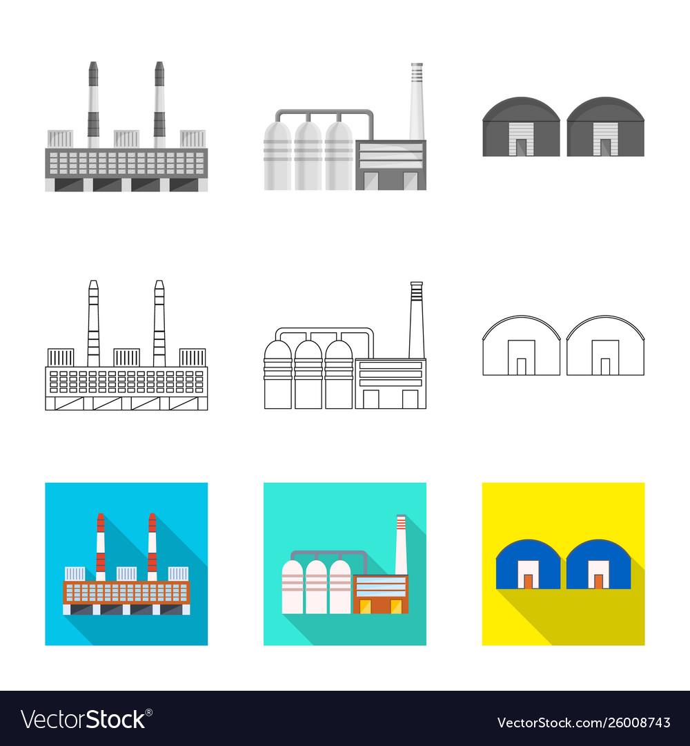 Isolated object production and structure logo Vector Image Isolated object production and structure logo