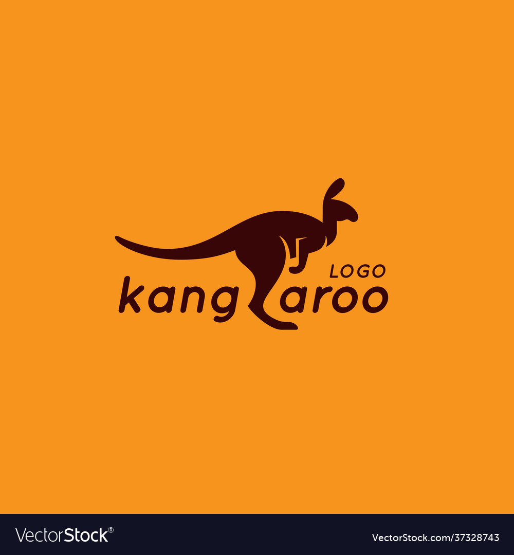 Kangaroo logo Royalty Free Vector Image - VectorStock