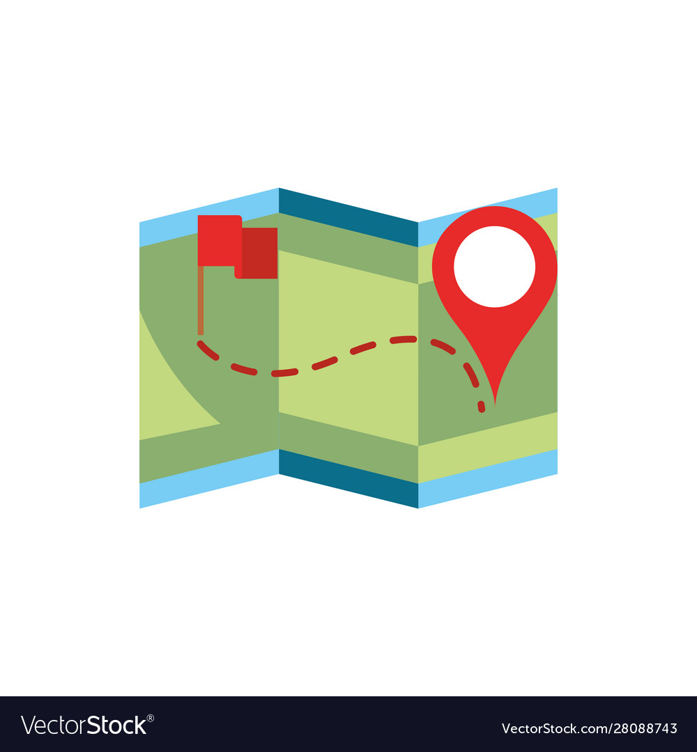 Map location flag pointer gps navigation
