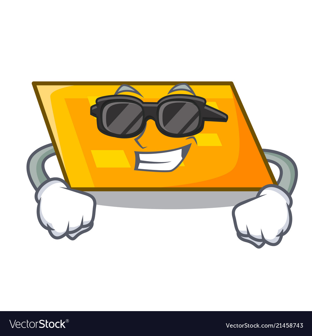 Super cool parallelogram character cartoon style Vector Image