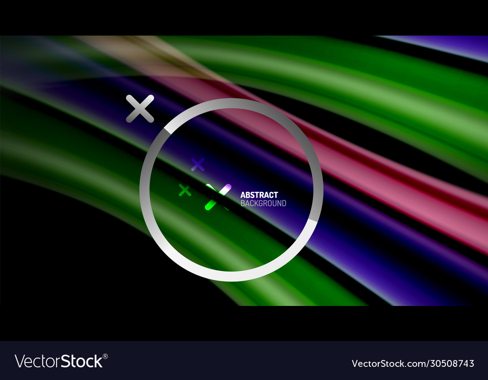 Swirl curve blurred color lines holographic Vector Image Swirl curve blurred color lines holographic
