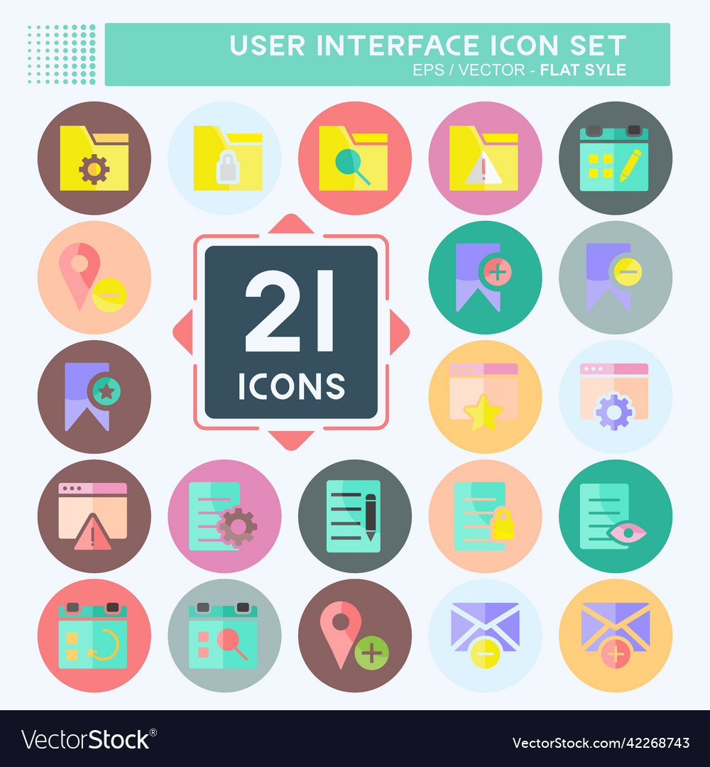 User interface icon set suitable for web