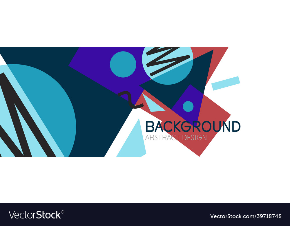 Abstract background blocks lines triangles Vector Image Abstract background blocks lines triangles