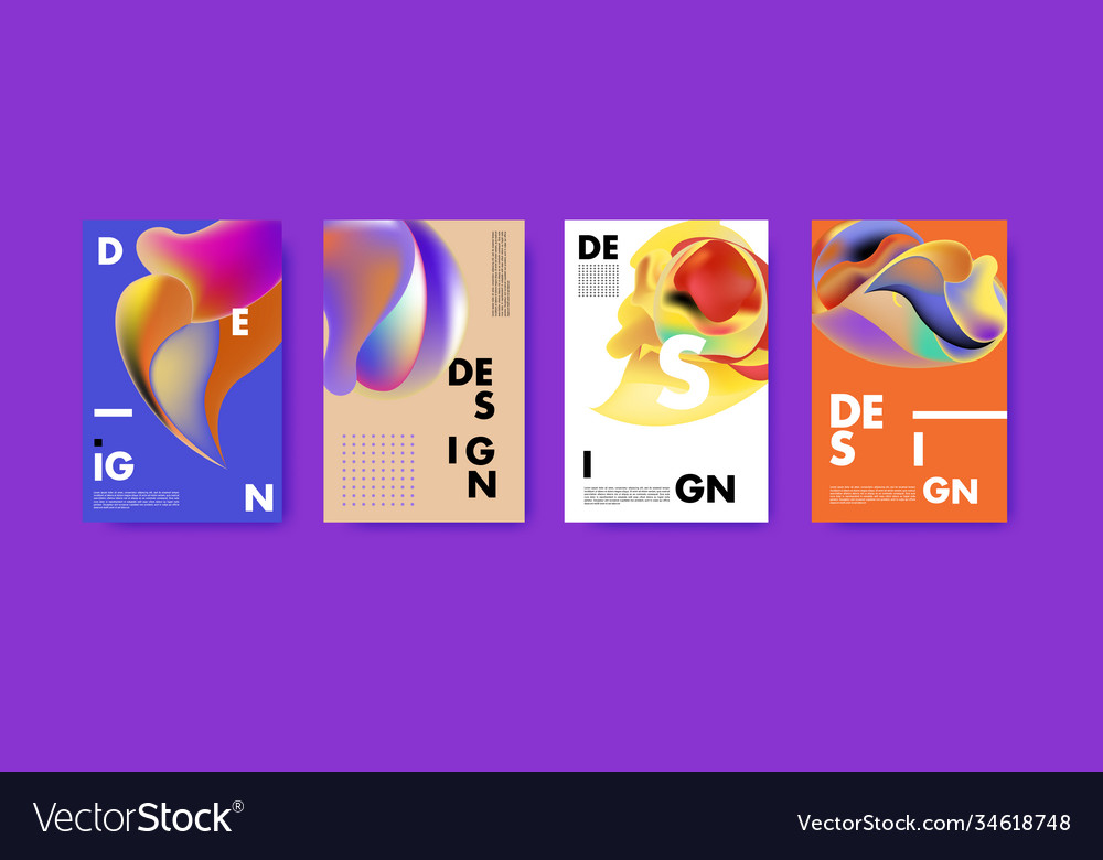 Abstract colorful liquid and fluid pattern