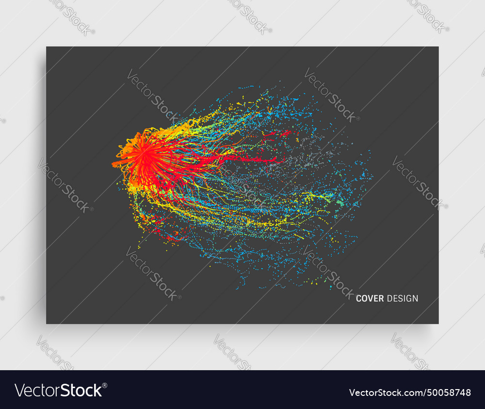 Array with dynamic particles cover design