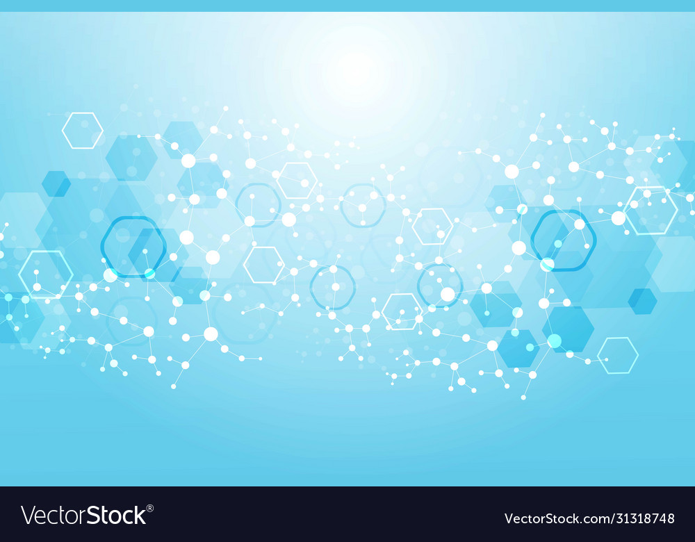 Hexagonal abstract background big data vector image Hexagonal abstract background big data