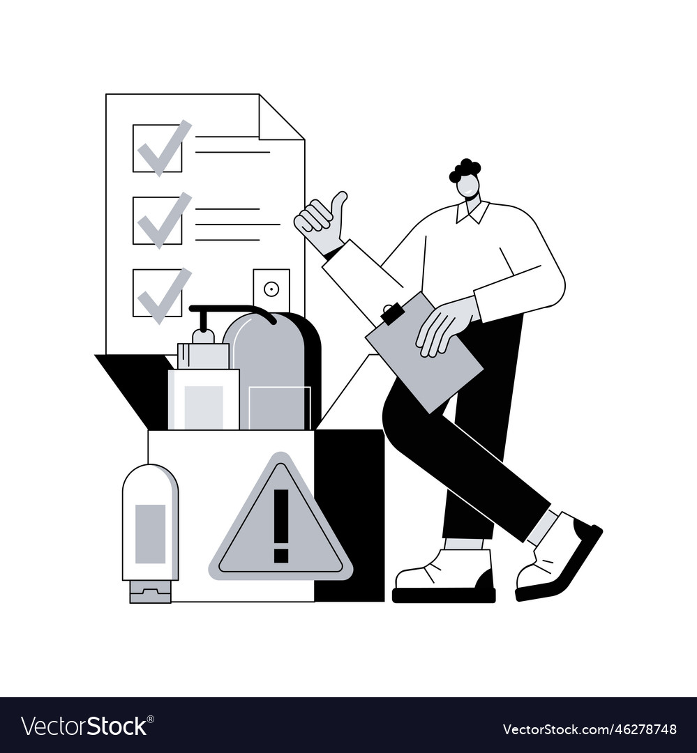 Product safety control abstract concept Royalty Free Vector