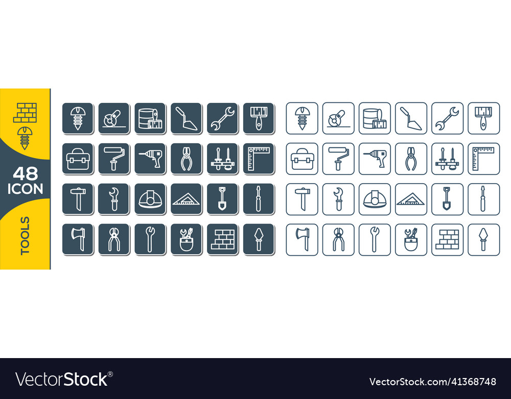 Simple set of engineering related line icons Vector Image Simple set of engineering related line icons