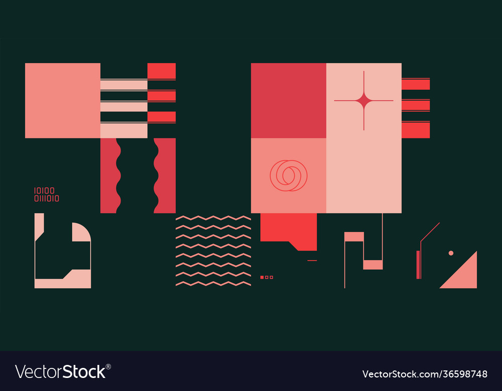 Technology abstract pattern design vector image Technology abstract pattern design