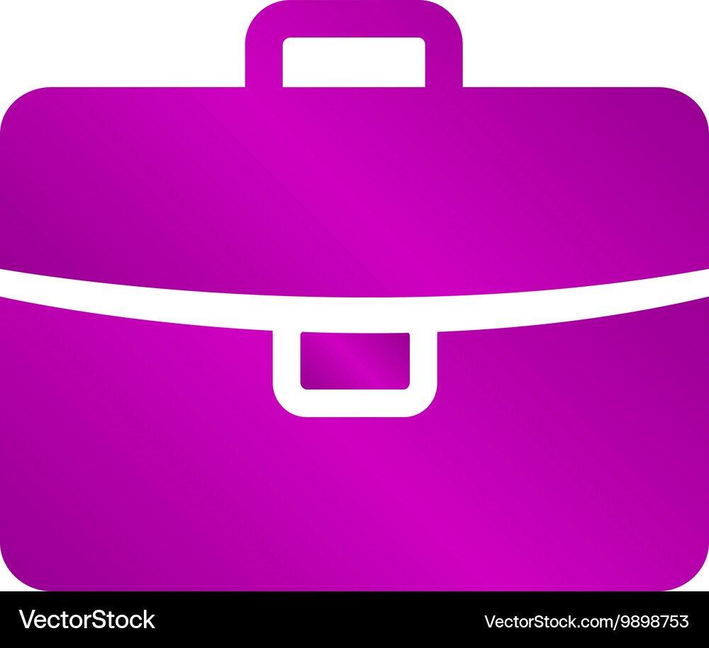 Briefcase icon flat design Royalty Free Vector Image