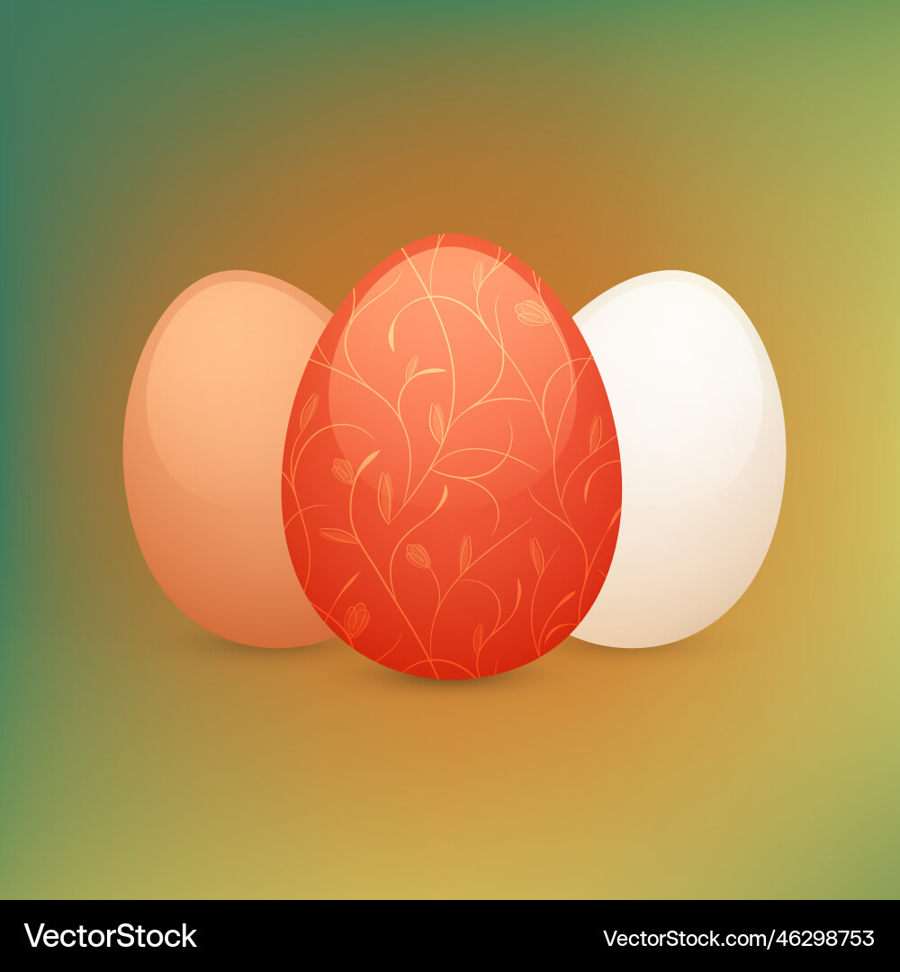 Colorful easter eggs Royalty Free Vector Image