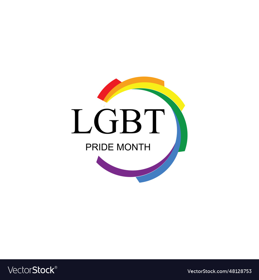 Lgbt pride month celebrated annually human Vector Image