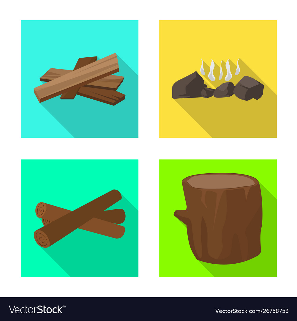Material and logging logo vector image Material and logging logo
