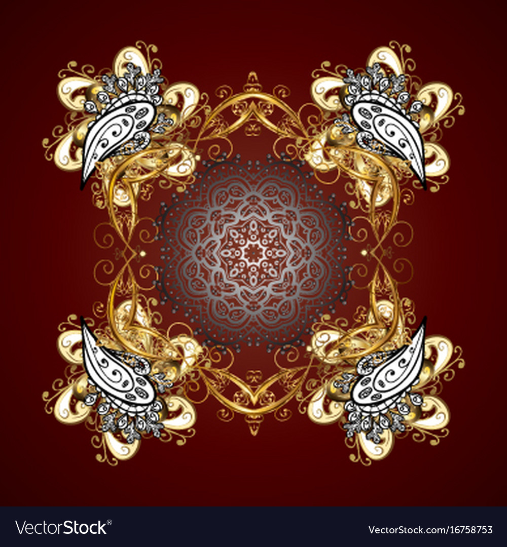 Snowflakes background pattern flat
