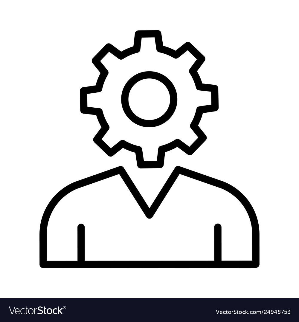 User setting vector image User setting