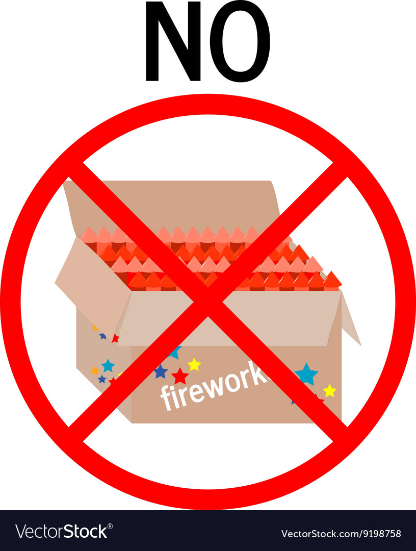 A ban on the use of fireworks