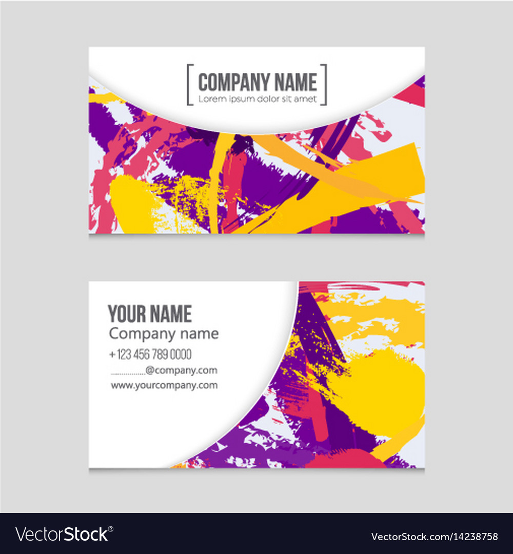 Abstract layout background set for art