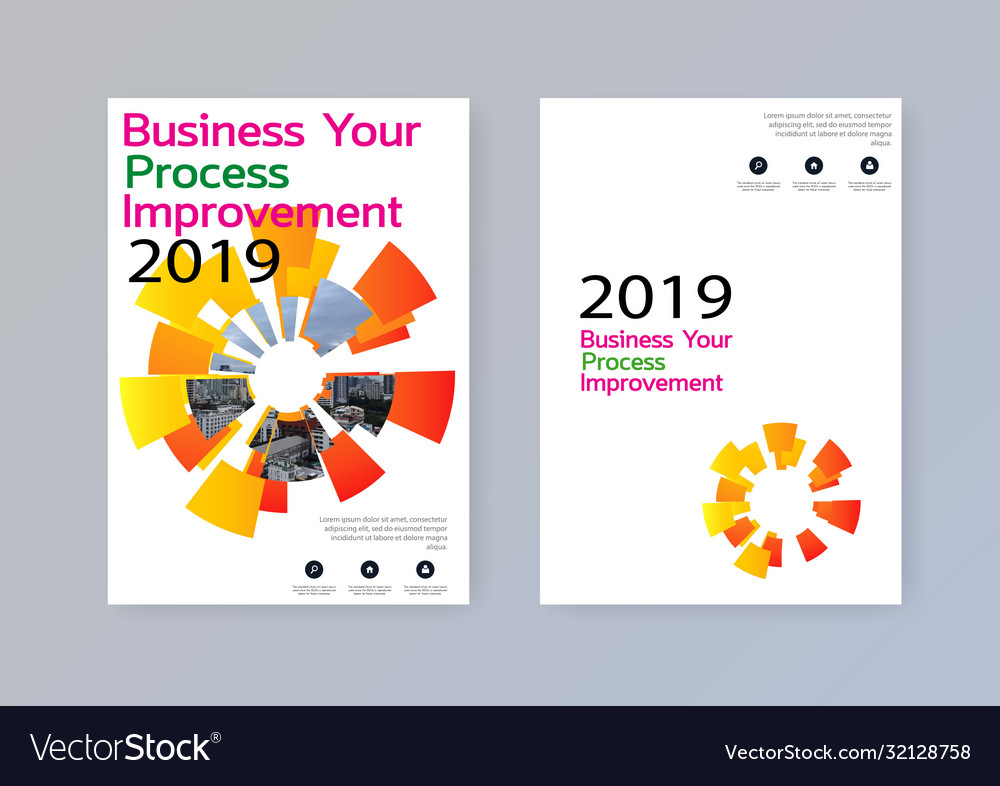 Business Abstract Template Brochure Design Cover Vector Image