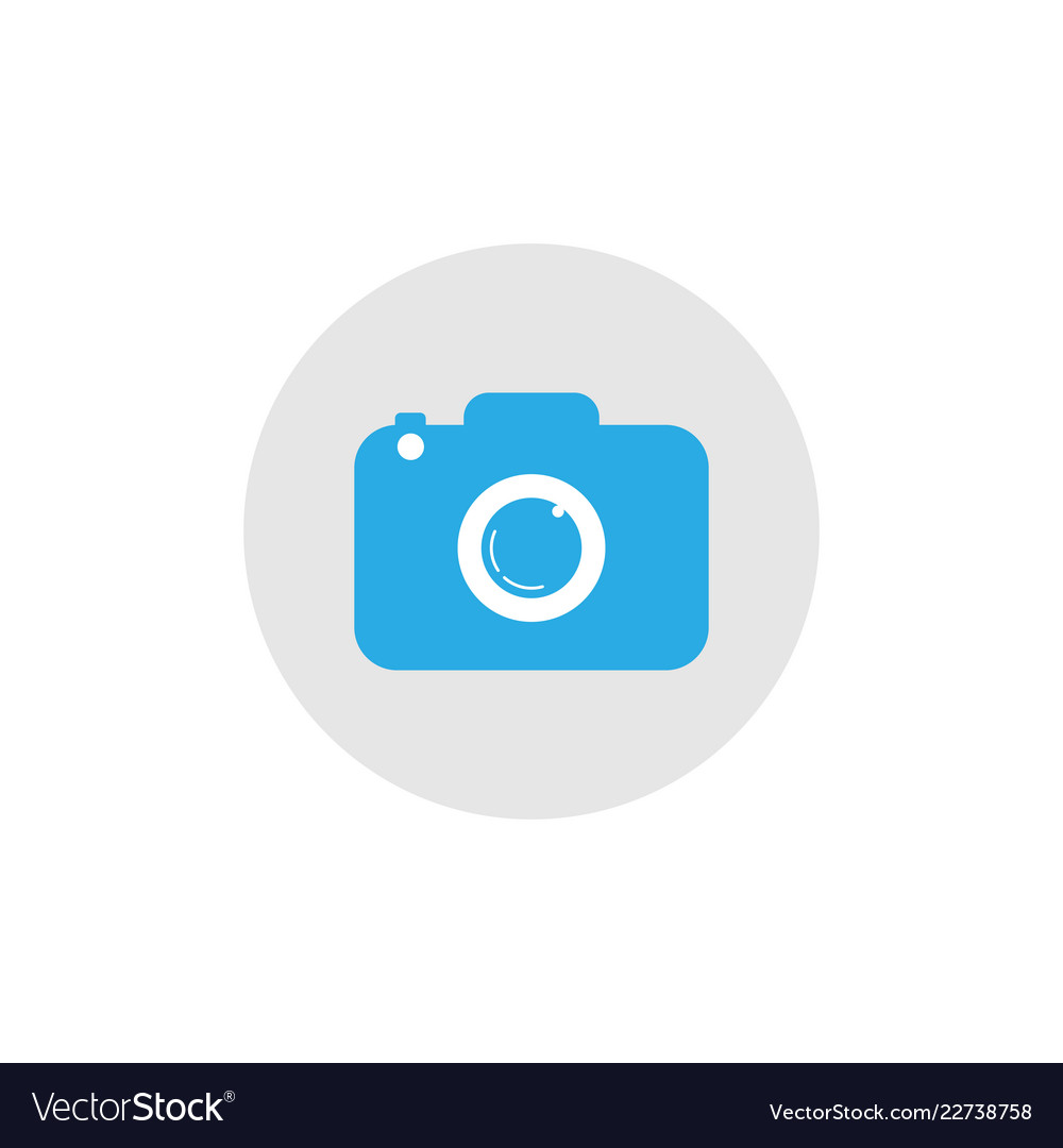 Camera icon flat design