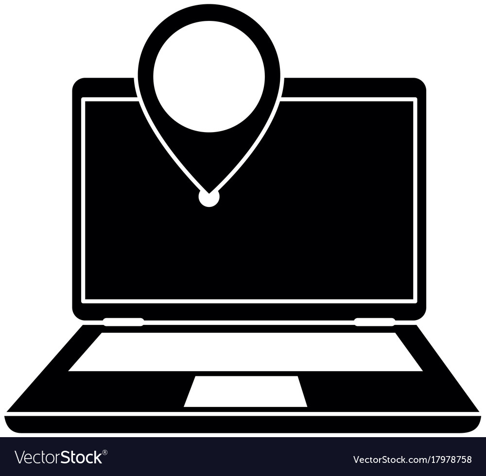Laptop computer with pointer location