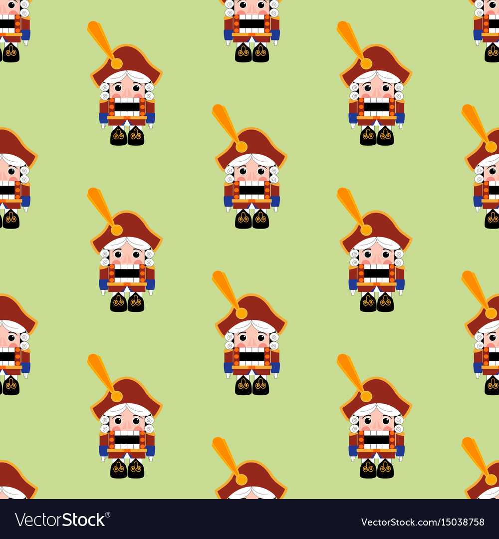 Nutcracker seamless pattern