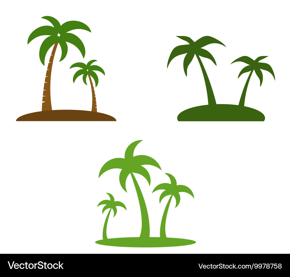 Palm trees Royalty Free Vector Image - VectorStock