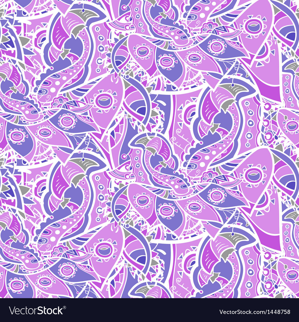 Seamless pattern with mushrooms