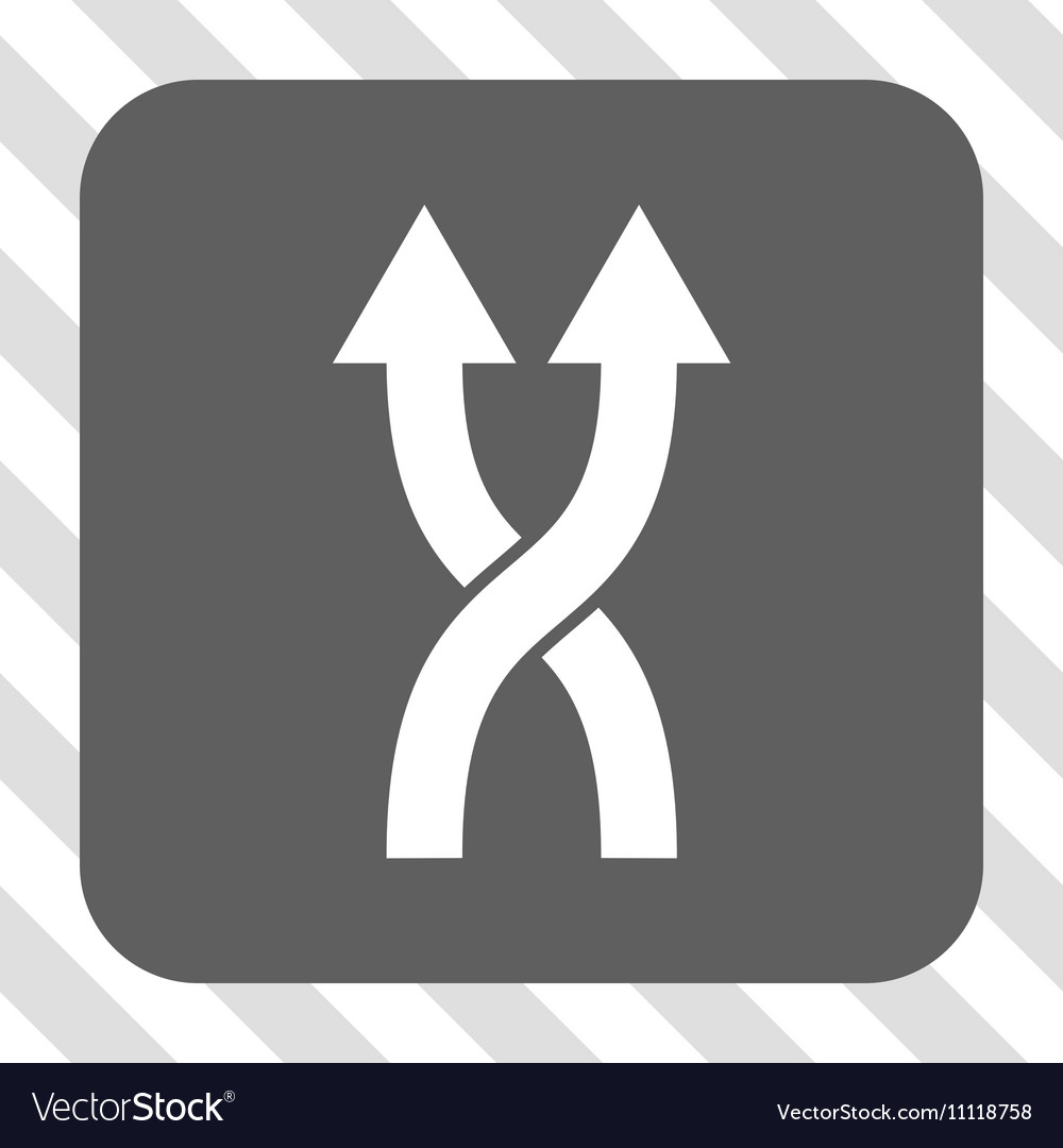 Shuffle arrows up rounded square button