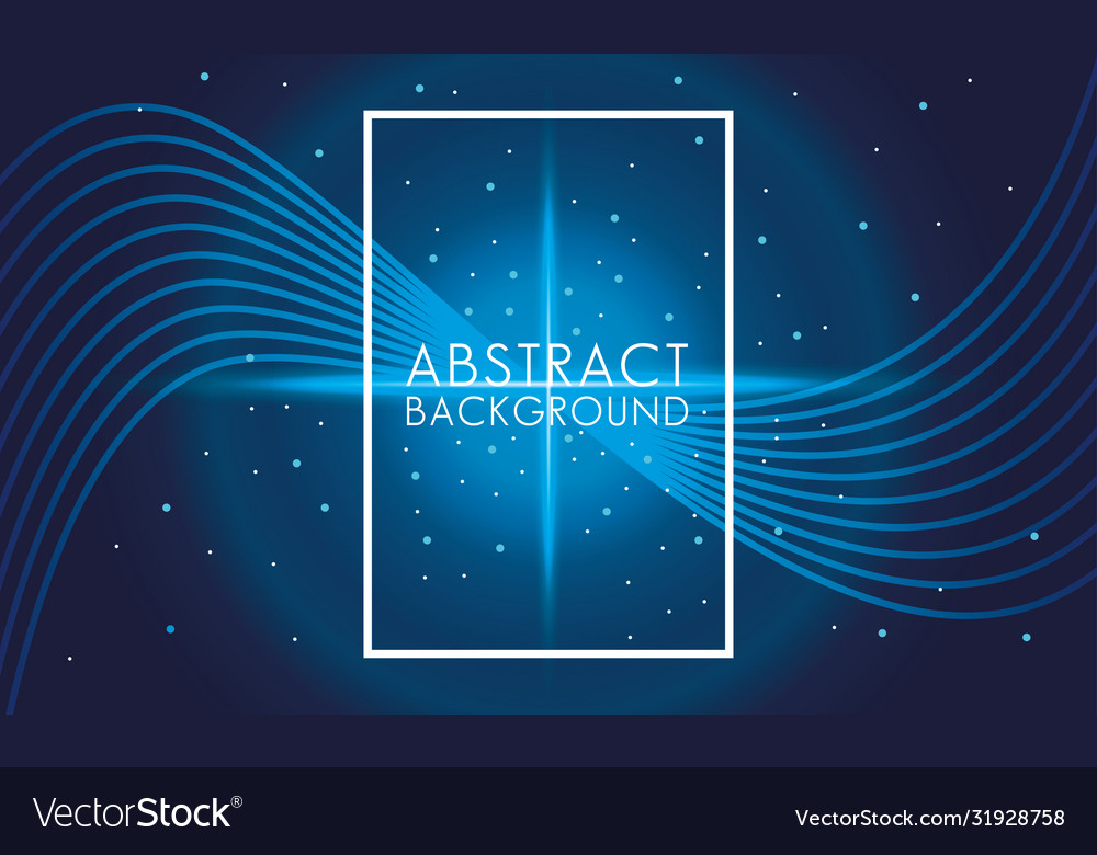 Vivid colors and fluids with square frame abstract