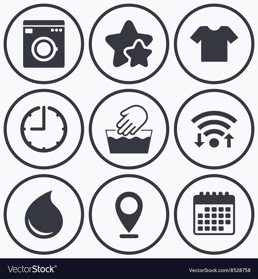 Wash icon not machine washable symbol