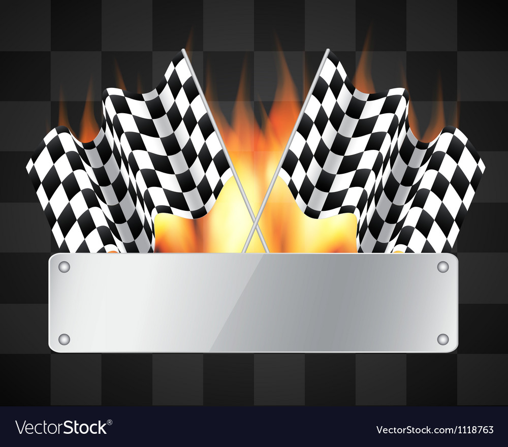 Background with checkered flags