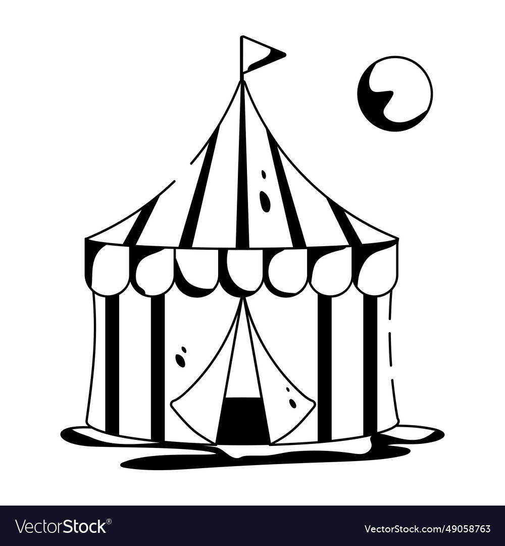 Circus tent Royalty Free Vector Image - VectorStock